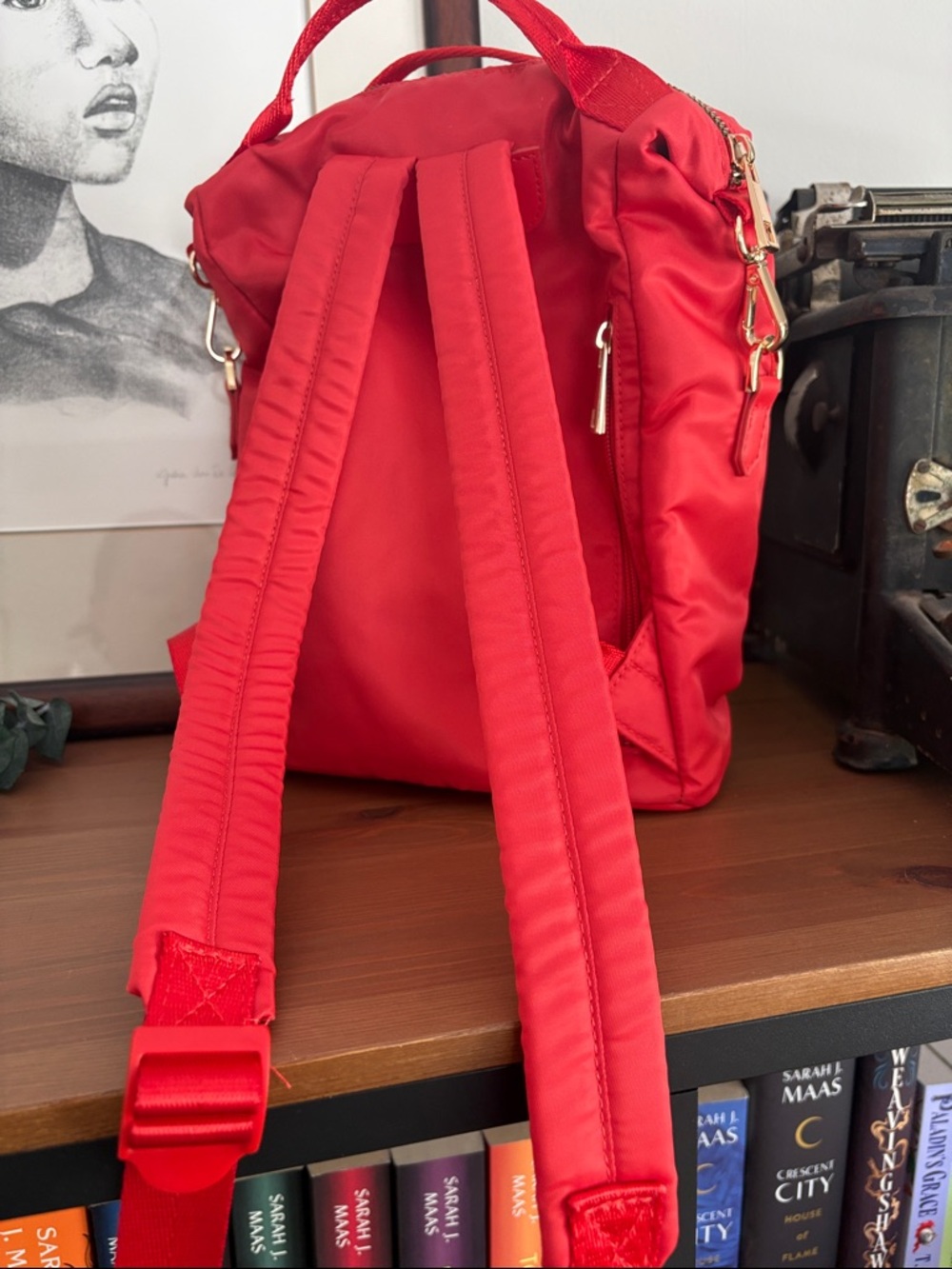 Target Red Mini Backpack with Top Handles - Picture 3 of 8
